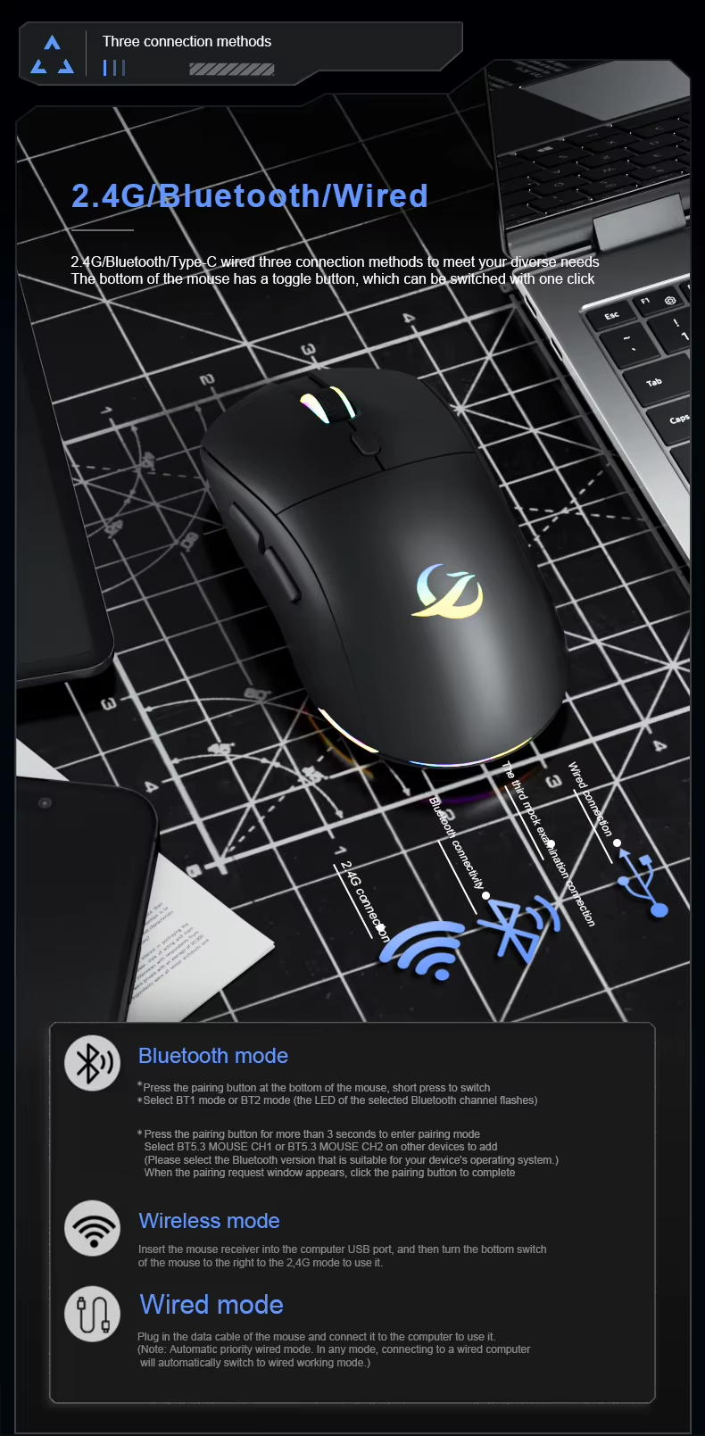 XTSTAR 623 Gaming Mouse - product detail 06
