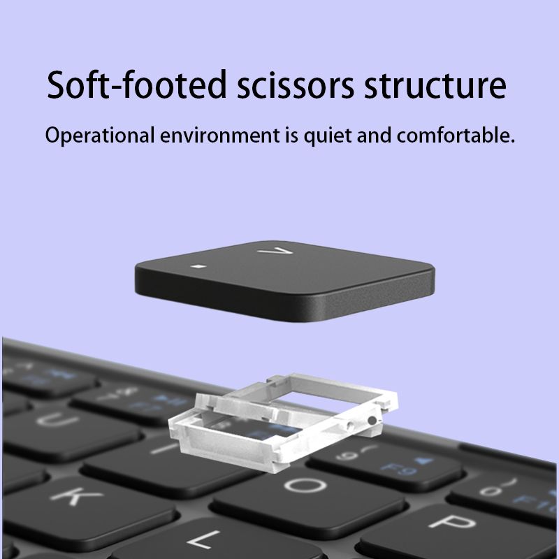 XTSTAR K024 Foldable Wireless Keyboard - Foldable Keyboard - XTSTAR