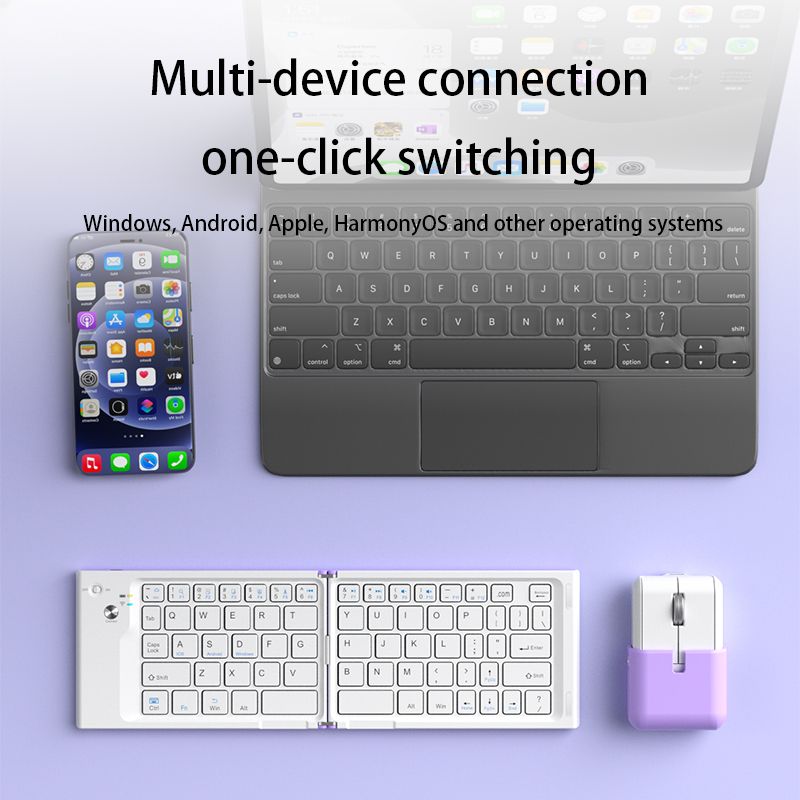 XTSTAR K024 Foldable Wireless Keyboard - Foldable Keyboard - XTSTAR