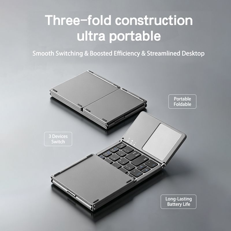 XTSTAR K027 Foldable Wireless Keyboard - Foldable Keyboard - XTSTAR