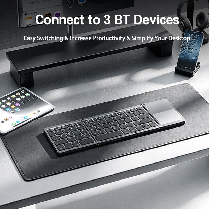 XTSTAR K027 Foldable Wireless Keyboard - Foldable Keyboard - XTSTAR