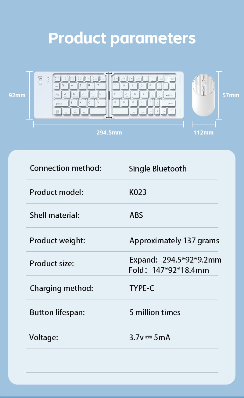 XTSTAR K018+4018 Wireless Keyboard & Mouse Combo - product detail 09
