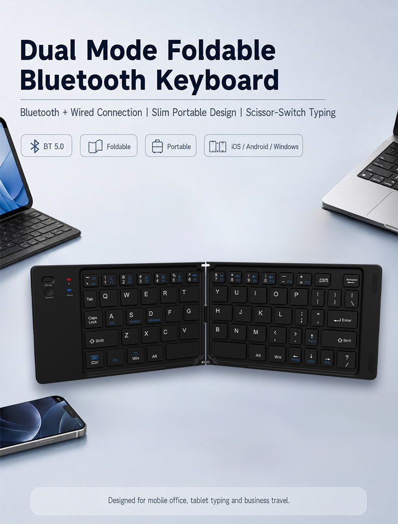 XTSTAR K023 Foldable Wireless Keyboard - product detail 01