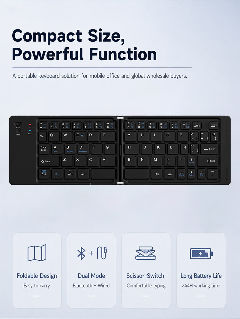 XTSTAR K023 Foldable Wireless Keyboard - product detail 02