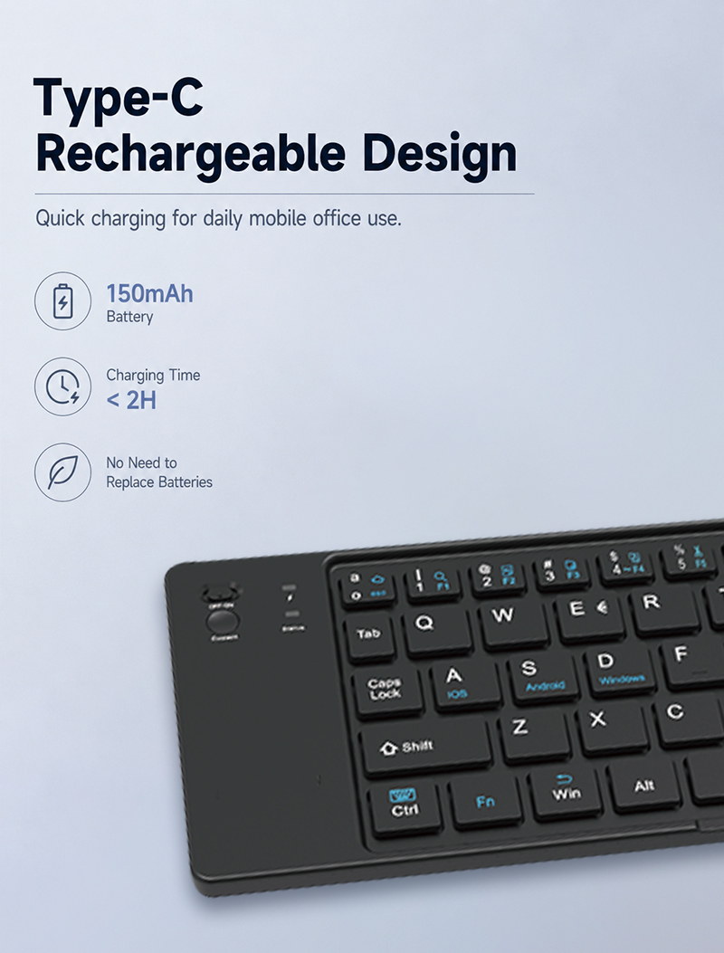 XTSTAR K023 Foldable Wireless Keyboard - product detail 06