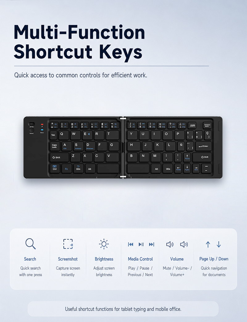 XTSTAR K023 Foldable Wireless Keyboard - product detail 09