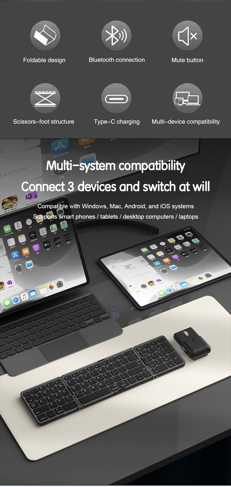 XTSTAR K026+4028 Wireless Keyboard & Mouse Combo - product detail 02