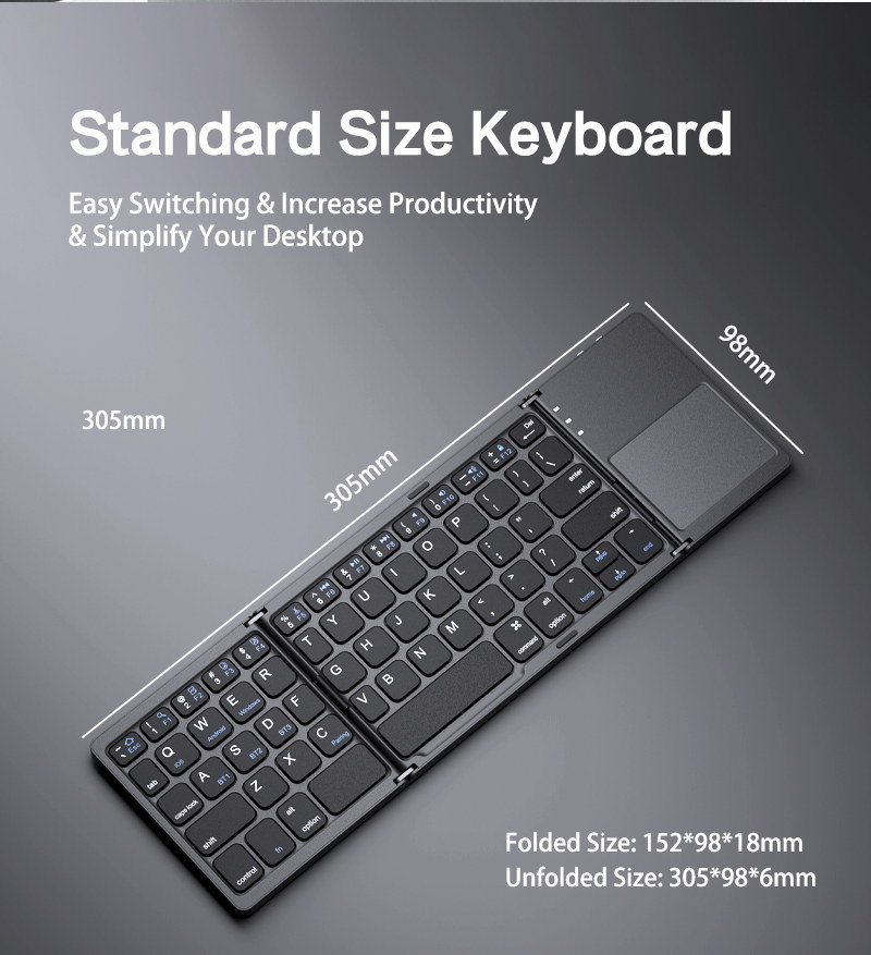 XTSTAR K027 Foldable Wireless Keyboard - product detail 04
